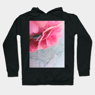 Pink Rose Flower and Map Hoodie